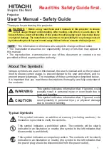 Preview for 2 page of Hitachi CP-X2010N User'S Manual And Operating Manual