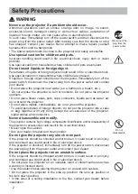 Preview for 3 page of Hitachi CP-X2010N User'S Manual And Operating Manual