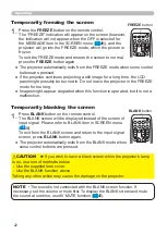 Preview for 31 page of Hitachi CP-X2010N User'S Manual And Operating Manual