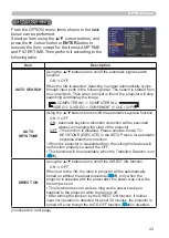 Preview for 52 page of Hitachi CP-X2010N User'S Manual And Operating Manual