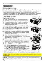 Preview for 71 page of Hitachi CP-X2010N User'S Manual And Operating Manual