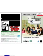 Предварительный просмотр 1 страницы Hitachi CP-X2011 Brochure & Specs