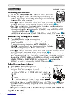 Preview for 27 page of Hitachi CP-X2011N Operating Manual