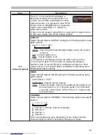 Предварительный просмотр 58 страницы Hitachi CP-X2011N Operating Manual