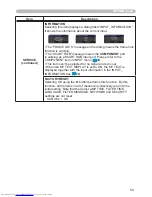 Предварительный просмотр 68 страницы Hitachi CP-X2011N Operating Manual