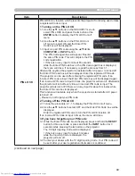 Предварительный просмотр 69 страницы Hitachi CP-X2011N User Manual