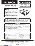 Hitachi CP-X205W(C14-20N) Service Manual preview