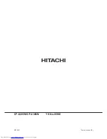 Preview for 96 page of Hitachi CP-X205W(C14-20N) Service Manual