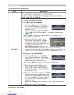 Preview for 55 page of Hitachi CP-X206 User'S Manual And Operating Manual