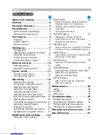 Preview for 2 page of Hitachi CP-X250 series User Manual