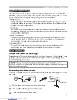 Preview for 3 page of Hitachi CP-X250 series User Manual