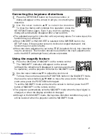 Preview for 21 page of Hitachi CP-X250 series User Manual