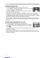 Preview for 22 page of Hitachi CP-X250 series User Manual