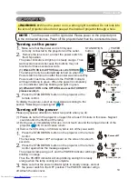 Preview for 19 page of Hitachi CP-X251 series Operating Manual