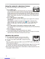 Preview for 22 page of Hitachi CP-X251 series Operating Manual