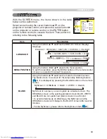 Preview for 39 page of Hitachi CP-X251 series Operating Manual