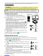 Preview for 17 page of Hitachi CP-X251 series User Manual – Operating Manual