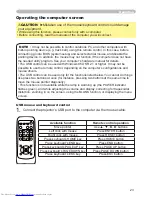 Preview for 23 page of Hitachi CP-X251 series User Manual – Operating Manual