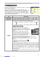 Preview for 27 page of Hitachi CP-X251 series User Manual – Operating Manual