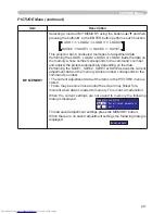 Preview for 29 page of Hitachi CP-X251 series User Manual – Operating Manual