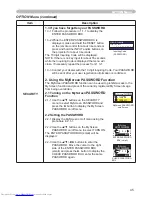 Preview for 45 page of Hitachi CP-X251 series User Manual – Operating Manual