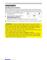 Preview for 18 page of Hitachi CP-X2530WN User Manual