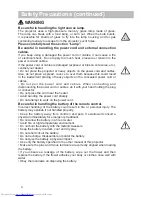 Preview for 5 page of Hitachi CP-X254 and User'S Manual And Operating Manual