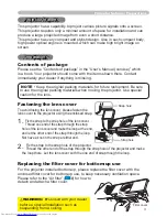 Preview for 12 page of Hitachi CP-X254 and User'S Manual And Operating Manual