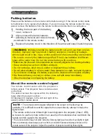 Preview for 20 page of Hitachi CP-X254 and User'S Manual And Operating Manual