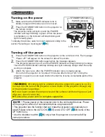 Preview for 22 page of Hitachi CP-X254 and User'S Manual And Operating Manual