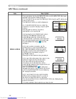 Preview for 39 page of Hitachi CP-X254 and User'S Manual And Operating Manual