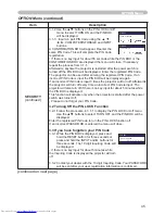 Preview for 54 page of Hitachi CP-X254 and User'S Manual And Operating Manual