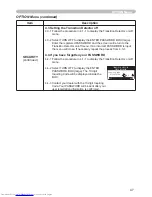 Preview for 56 page of Hitachi CP-X254 and User'S Manual And Operating Manual