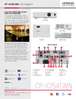 Preview for 3 page of Hitachi CP-X2541WN Quick Start Manual