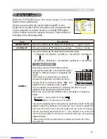 Preview for 27 page of Hitachi CP-X256 User'S Manual And Operating Manual