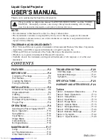 Preview for 2 page of Hitachi CP-X270 User Manual