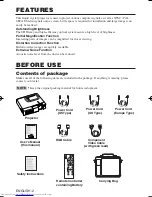 Предварительный просмотр 3 страницы Hitachi CP-X275W User Manual