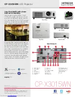 Preview for 3 page of Hitachi CP-X3015WN Brochure & Specs