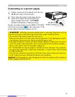 Предварительный просмотр 15 страницы Hitachi CP-X3021WN User Manual