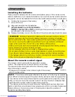 Предварительный просмотр 17 страницы Hitachi CP-X3021WN User Manual