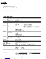 Preview for 2 page of Hitachi CP-X325W Service Manual