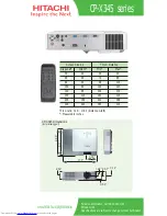 Preview for 2 page of Hitachi CP-X345 series Specifications