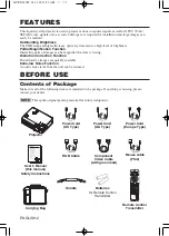 Предварительный просмотр 3 страницы Hitachi CP-X380 User Manual