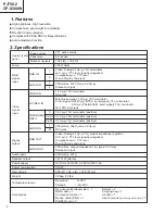 Предварительный просмотр 2 страницы Hitachi CP-X380W Service Manual