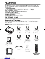 Preview for 3 page of Hitachi CP-X380W User Manual