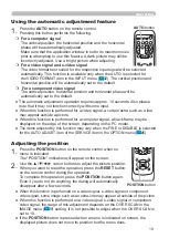 Preview for 28 page of Hitachi CP-X4020 User Manual