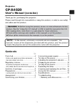 Preview for 75 page of Hitachi CP-X4020 User Manual