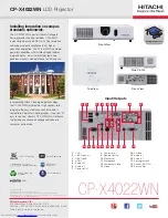 Preview for 3 page of Hitachi CP-X4022WN Brochure & Specs