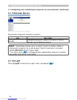 Preview for 88 page of Hitachi CP-X417 series Network Manual