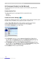 Preview for 96 page of Hitachi CP-X417 series Network Manual
